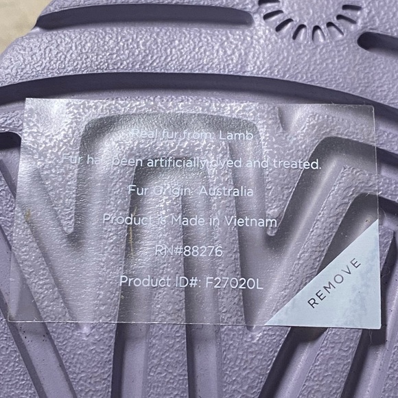 UGG June Gloom Lavender Platform Fluffita Slippers - Picture 4 of 10